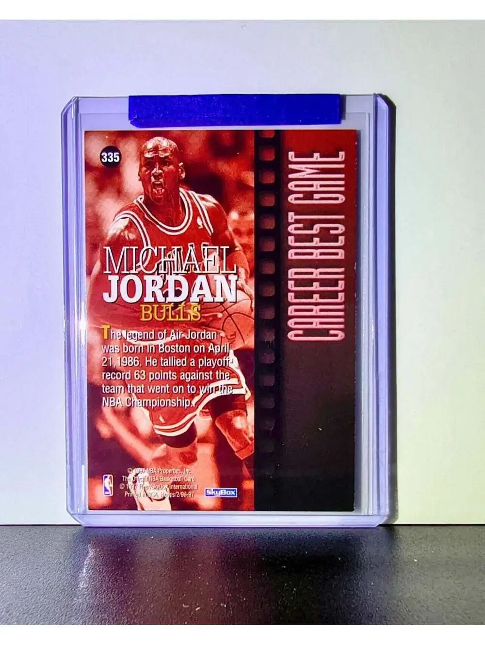 Michael Jordan 1995-96 Upper Deck Return of Excellence #335 Card Chicago Bulls